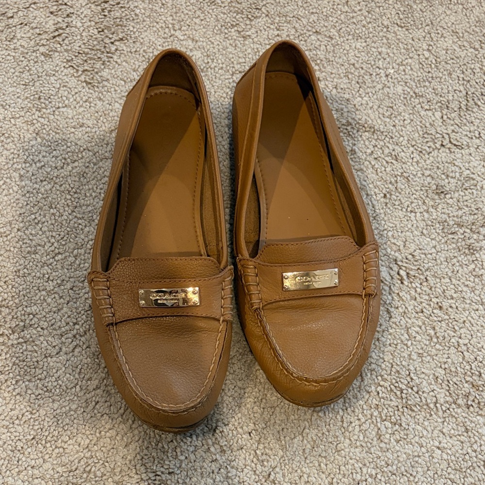 Coach Women's Brown Leather Loafers